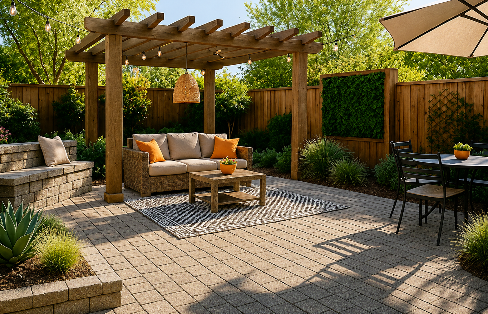 Concrete patio Beaverlodge Alberta