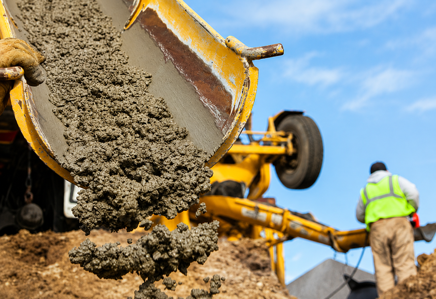 Concrete contractor working in Beaverlodge Alberta
